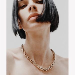 Eddie Borgo .Supra link necklace. Size 17 inch. Gold